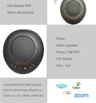 battery powered USB Daisy Chain 2 speakerphone Wireless Speakerphone for