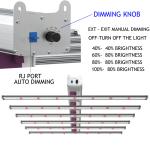 1.08A To 2.18A 1000w Dimmable 8 Bar Led Grow Lamps For Vegetables Fruits
