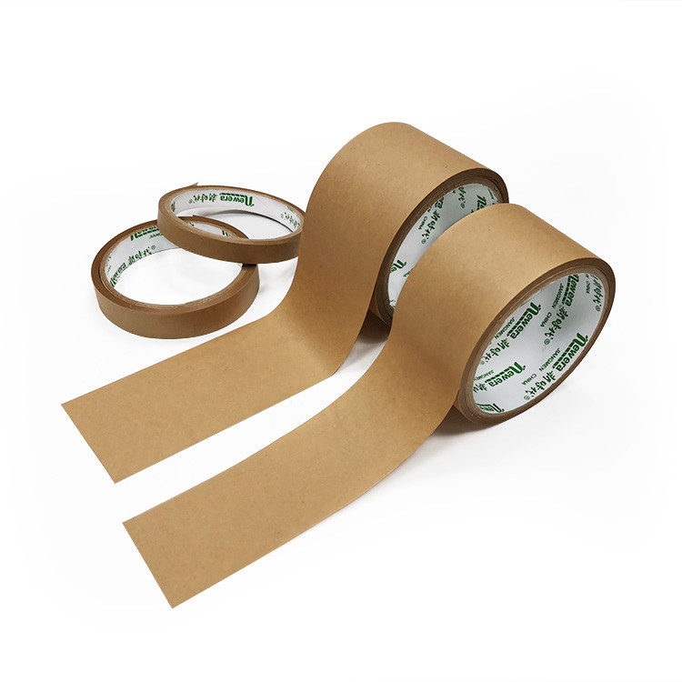 High-Viscosity Kraft Paper Tape, Water-Free Adhesive Paper, Strong Laminating Paper Sealing Tape