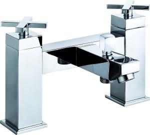 Quality Stylish Chrome Finished Double Handle Brass Bath Shower Mixer T8301 wholesale