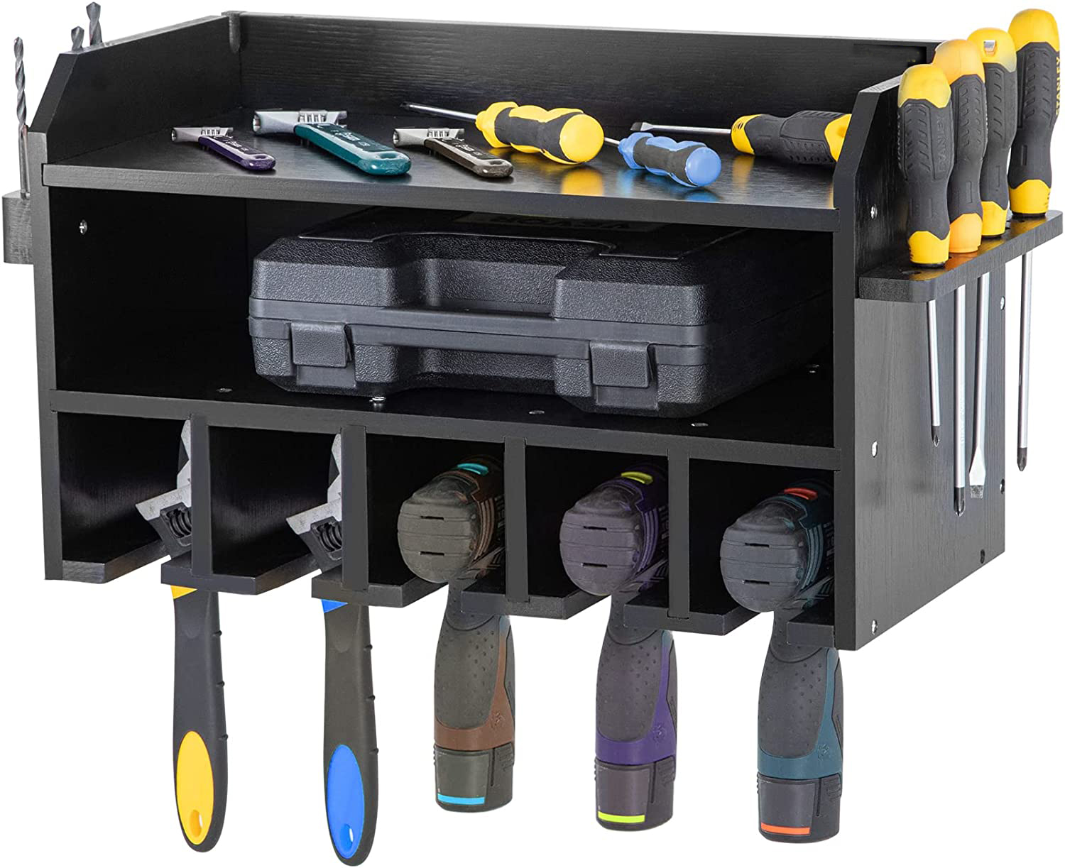 Easy Operation Single Tier Drill Organizer Rack for Tool Box Perfect for Toolbox