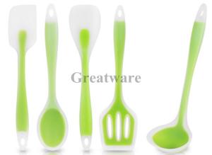 Quality 5-Piece Heat-Resistant Silicone Cooking Utensil Set wholesale