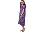 Water Print Womens Summer Nightwear Ladies Cotton Pyjamas Night Skirt