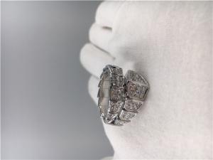 Quality Customized Serpenti 18k White Gold Diamond Engagement Rings Classic wholesale