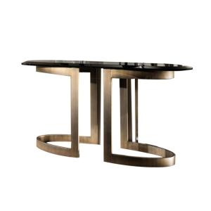 Quality Fashion SS Dining Tables Kitchen Room Furniture Marble Top wholesale