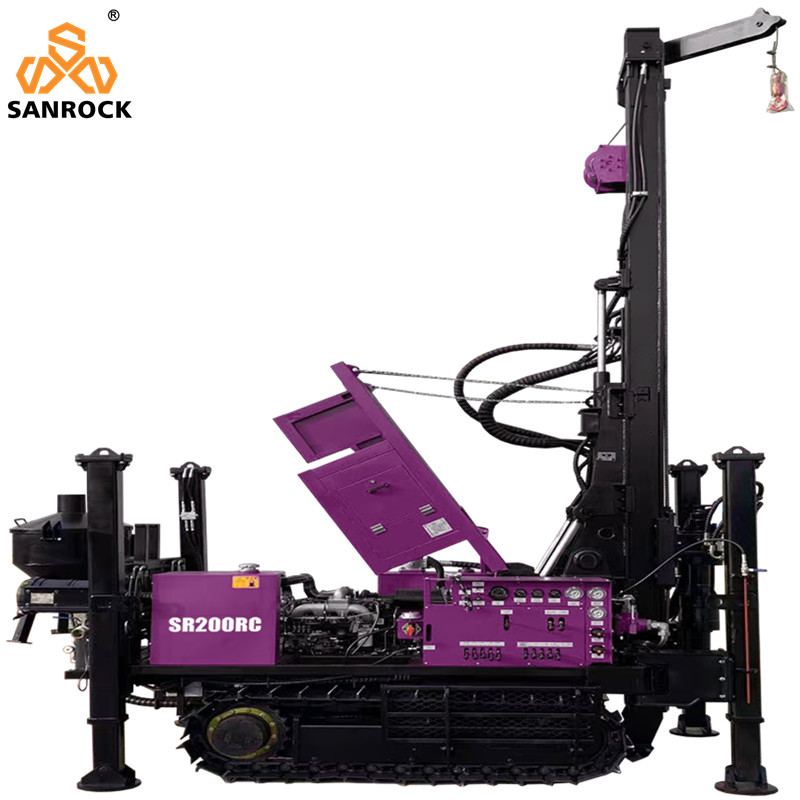 Portable Core Drilling Rig 75KW Diesel Reverse Circulation Drilling Rig Hydraulic Borehole Drilling Machine