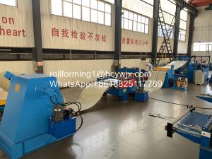 Quality 380V 50Hz Metal Plate Cutting Machine Uncoiling Slitting Cutting Production Line wholesale