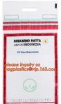 Security plastic bag with adhesive tape for cash, plastic money bag, Security