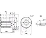 NORGREN PM/31042 Air Bellow Single Acting 4-1/2" Diameter Surface Polished