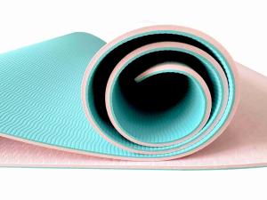 Quality Unisex Yoga Exercise Mat Thick Non Slip Fitness Mats With Elastic Strap wholesale