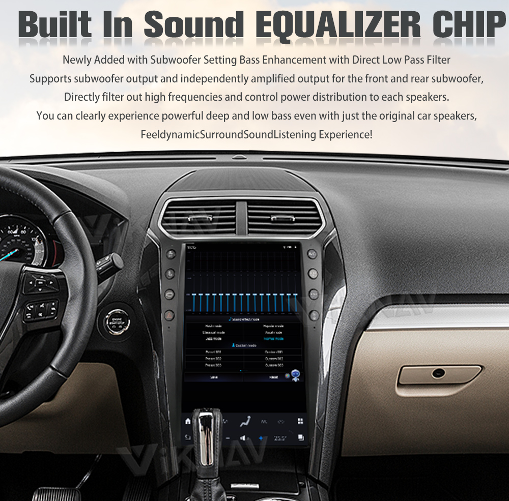 Viknav Car Radio For Ford Explorer (2011-2019) 14.4 inch Multimedia Player GPS Navigation Head Unit DSP Carplay