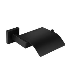 Quality black Bathroom Accessories Toilet Brush Holder Stainless Steel Wall Mounted Paper Dispenser wholesale