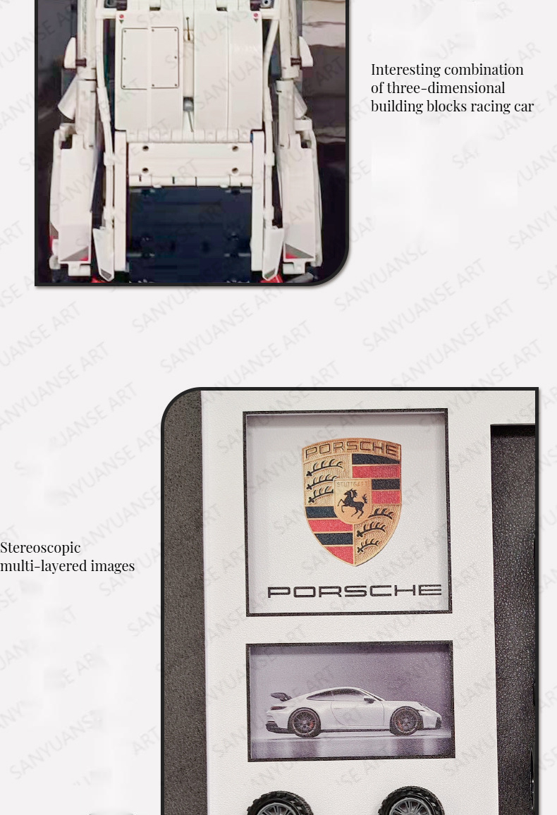 COATING Exclusive Modern Custom Sports Cars Wall Display Frame Designer House Models Building Block Concept Wall Murals