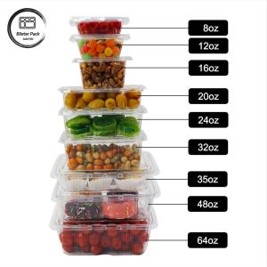 Quality Premium Fruit Dressing Fruit Salad Platter Clear Plastic Salad Packaging Tray For Freshness wholesale