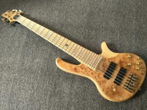 Quality 6 Strings Electric Bass Guitar Maple Body Active pickups Bass Guitar Music instruments wholesale