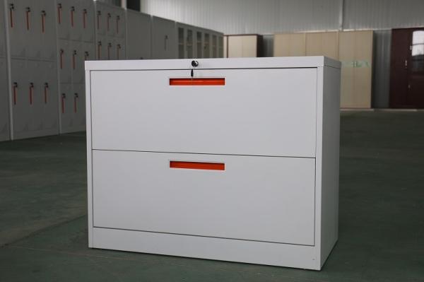 Cheap To order 2 DRAWER LATERAL filing cabinet for office,CRS Material,white color for sale