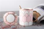 Reusable OEM 4pcs 11oz Fine Porcelain Coffee Mugs Set