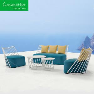 Quality Patio Furniture Modern Design Aluminum Garden Sofa Set Patio Villa Sofa Outdoor Balcony Furniture wholesale