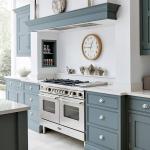 Modern Design Full Kitchen Cabinets with Eased Edge and Plywood Carcase Material