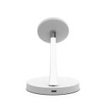 Zinc Alloy 3 In 1 Magnetic Wireless Charger Stand 15W Phone 3W Earphone Charging