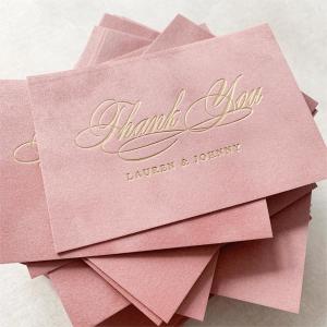 Quality Waterproof Candle Label Printing Cards Velvet Square Cards For Holiday Invitations wholesale