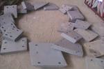HRC58 White Iron Metal Mould Castings Hopper Car Block Liners
