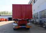 3 Axle 40-60 Ton Van Container Semi Trailer Box Cargo Truck Trailer with Fuwa /