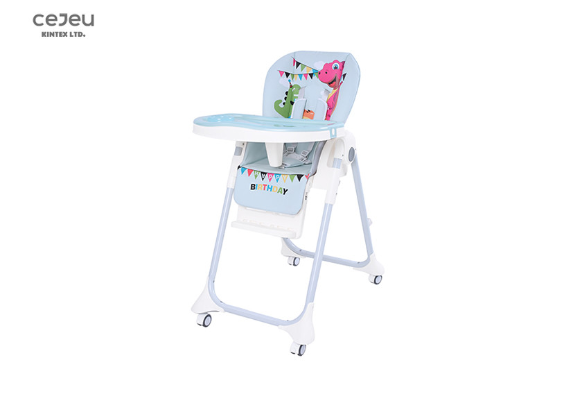6 Months EN14988 Baby Feeding High Chair 8.2KG PVC Seat Cover