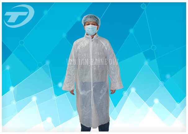 PE Visitor Disposable Medical Garments With Polyethylene Fabric CE Certificated