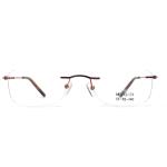 MD133 Square Metallic Optical Frames Unisex Classic Design