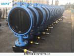 Soft Sealing Stainless Steel PTFE Seats CI Body Wafer Lug Type Butterfly Valve