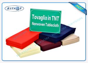 Quality Eco Friendly Non Woven Disposable Tablecloth 45gsm Polypropylene wholesale