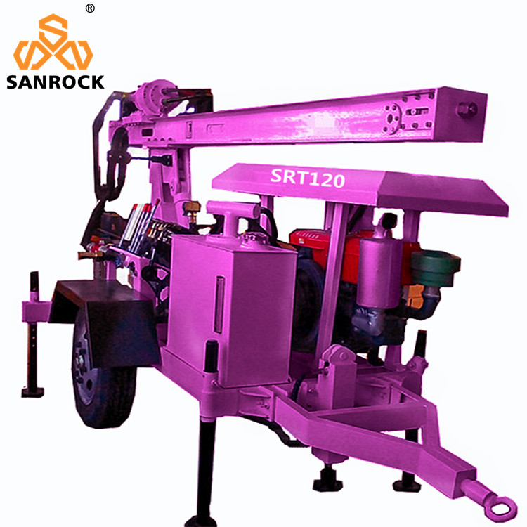 Hydraulic Trailer Mounted Water Well Drilling Rig Small Water Well Drilling Rigs For Sale