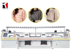 Quality 100 Inch Computer Controlled Knitting Machine Double Head three system wholesale