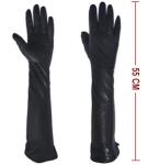 Beauty Elegant Ladies Gloves Multi Color Sheepskin Long Leather Wool Knitted