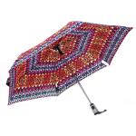 6 Ribs Picnic Equipment Mini Three Folding Umbrella 44 Inch Arc