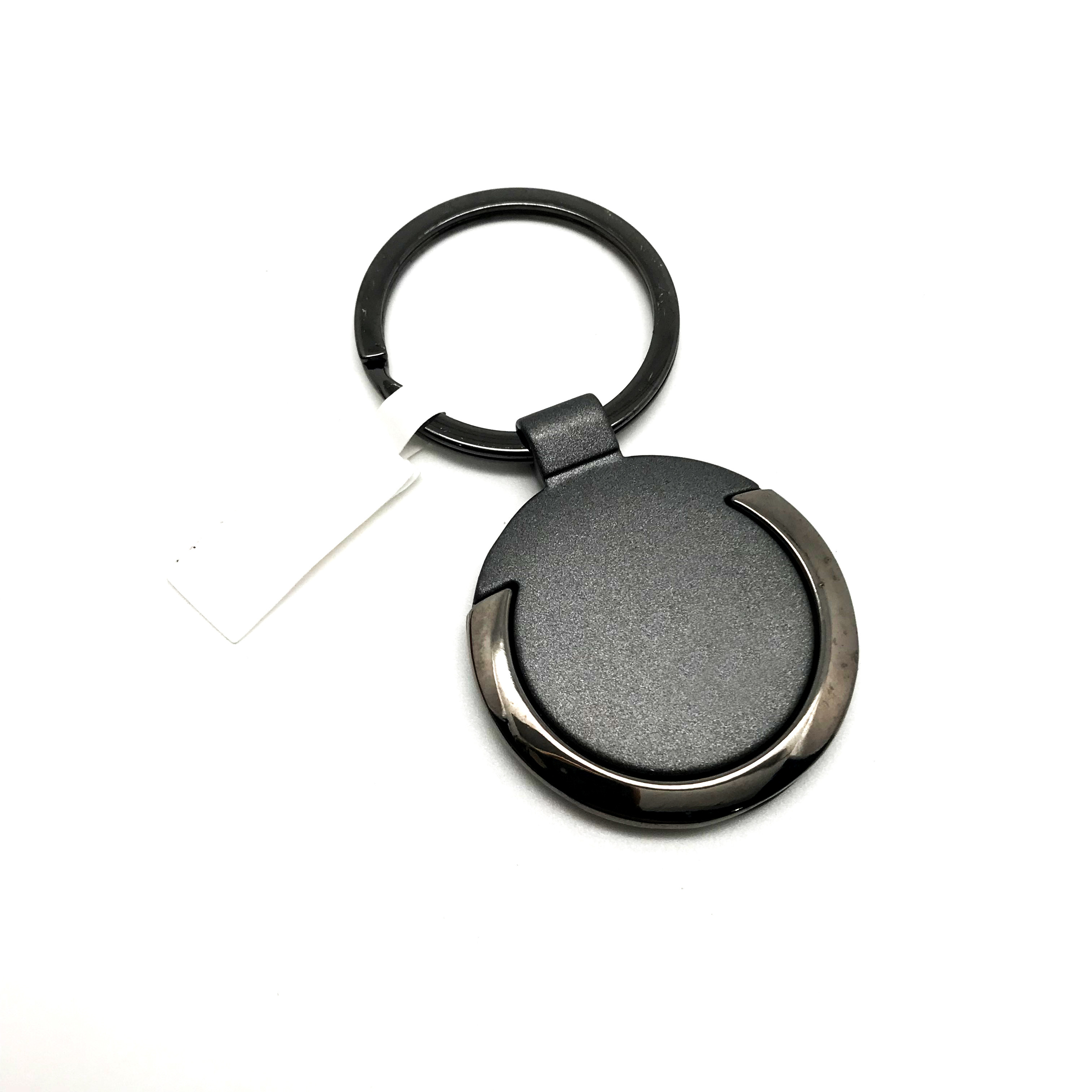 Black Gun Zinc Alloy Metal Keychain Holder for Customer Requirements
