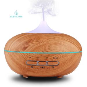 Quality PP ABS 35ML/H 210ml Wood Grain Ultrasonic Humidifier 12W wholesale