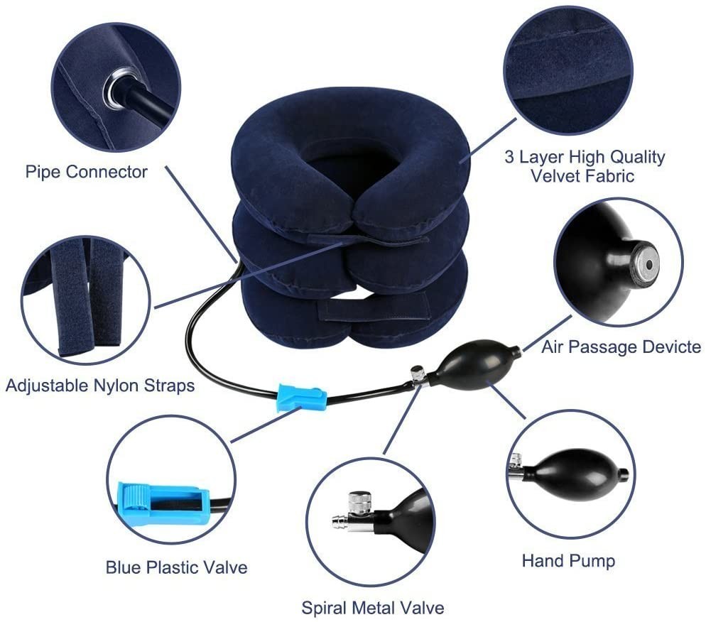 Universal size cervical pillows inflatable neck collar soft seller