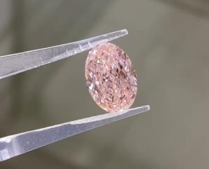 Quality Oval Shape No Hue Pink Lab Grown Diamonds Light Pink Jewelry Decorations Pink Diamonds wholesale