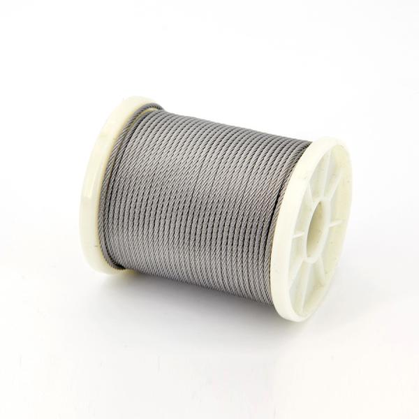 Safety Barriers And Guardrails 7x19 Stainless Steel Wire Rope / Invisible Grill