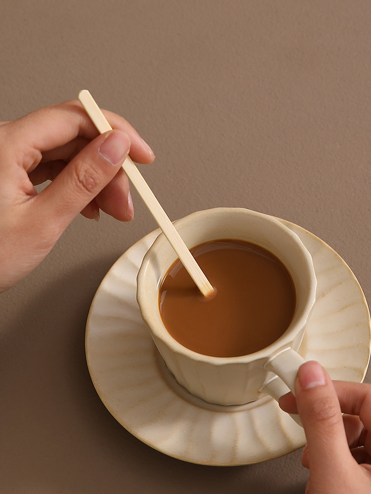 1000 Pack Wooden Bamboo Coffee Stirrers - 5.5 Inch Coffee Stir Sticks