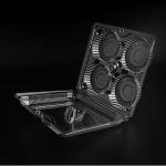 Eco Friendly 185x176x50mm Disposable Plastic Meal Tray