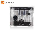 Eco Friendly Transparent Toiletry Bottle Set , Airplane Travel Bottles Nine