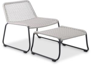 Quality Portable Polyester Outdoor Foldable Chair Double Braided Spun With Stool wholesale
