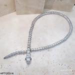 Nano Crystal Green Eye Snake 925 Sterling Silver Neckalce Personalized