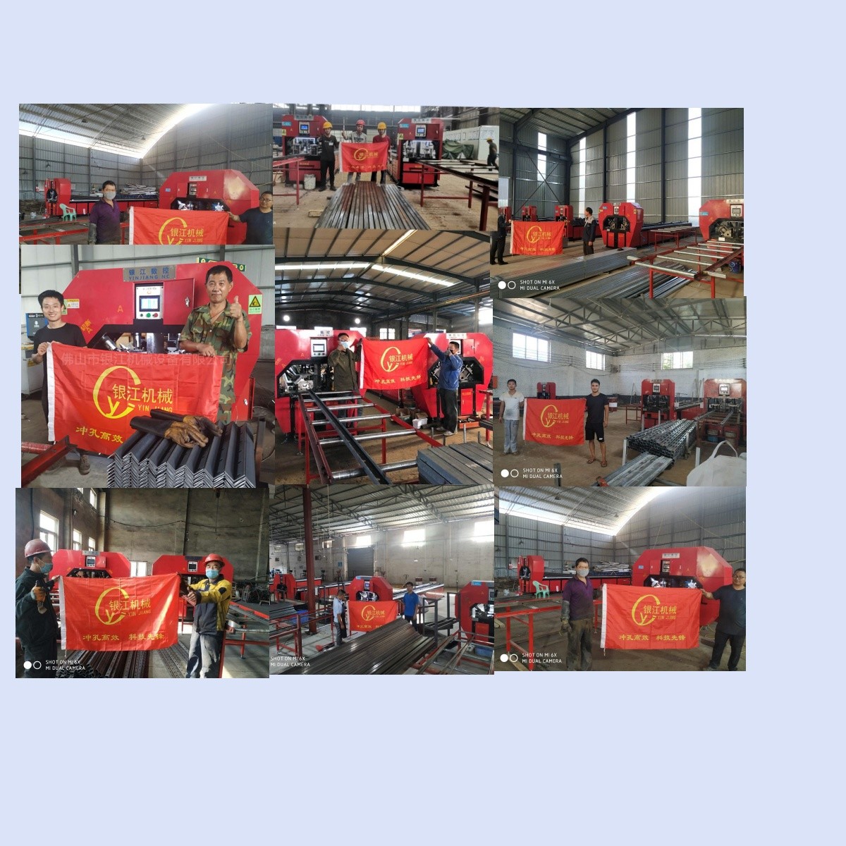 50Hz Frequency 50mm Punch Square Tube Hydraulic Punching Machine