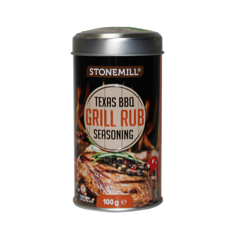 Wholesale Kitchenware Pepper Tin Can Custom Metal Spice Tin Box Cumin Powder Tins With Inner Lids