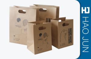 Quality Professional Kraft Paper Gift Bags With Handles , Matt Lamination wholesale