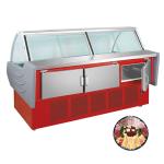 200L Curved Glass Restaurant Meat Display Fridges